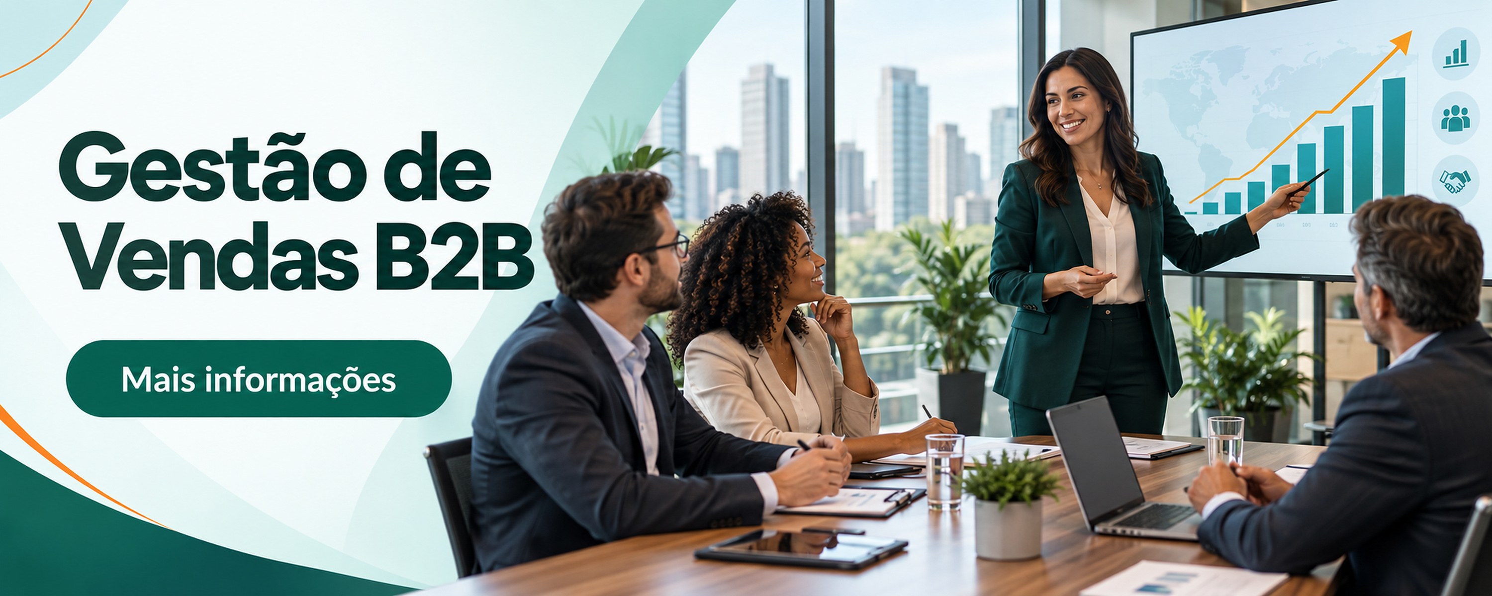 Divulgação do curso Mercados B2B e B2C — Estratégias de Marketing, Vendas e Relacionamento