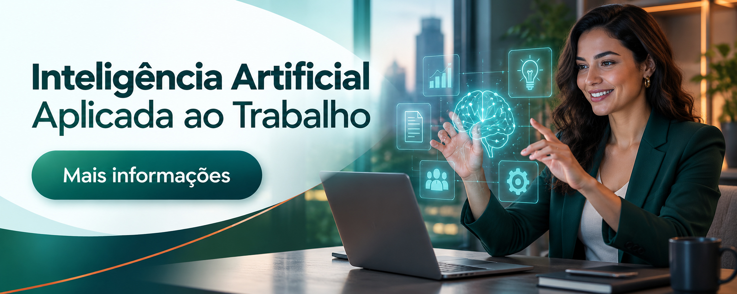 Divulgação do curso Inteligência Artificial Aplicada ao Trabalho