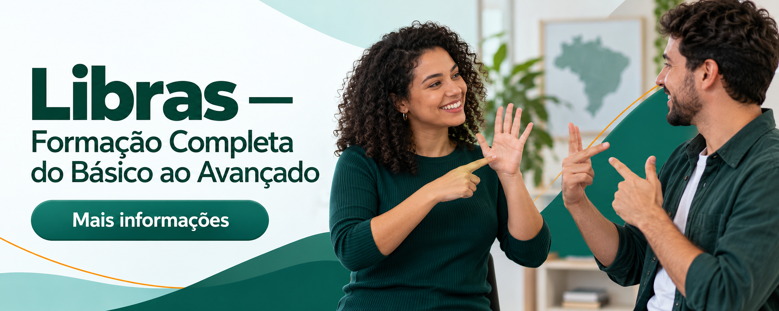 Divulgação do curso Libras — Formação Completa do Básico ao Avançado